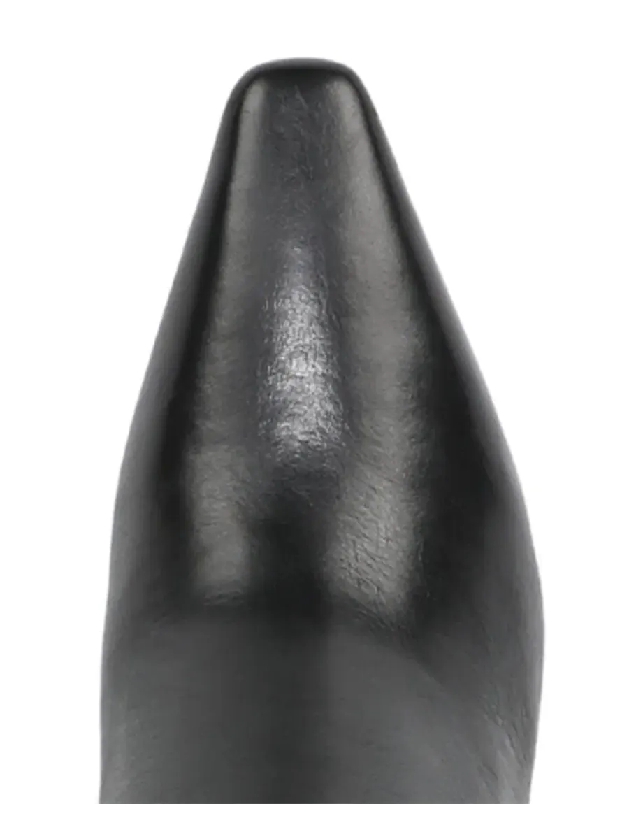 Ботинки Sylvia Extra Wide Calf Zip с каблуком Sam Edelman — изображение 4 из 5, черный