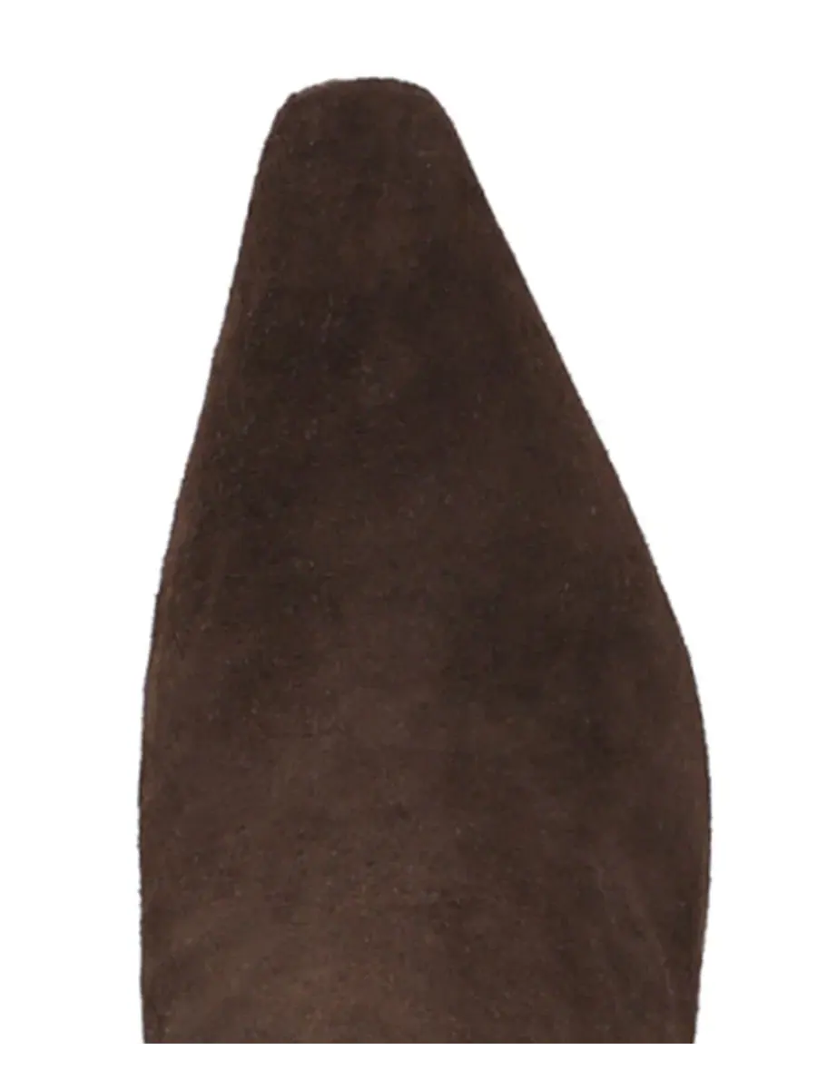 Женские сапоги Sylvia Extra Wide Calf Zip Tall с мысом Sam Edelman — изображение 4 из 5, коричневый