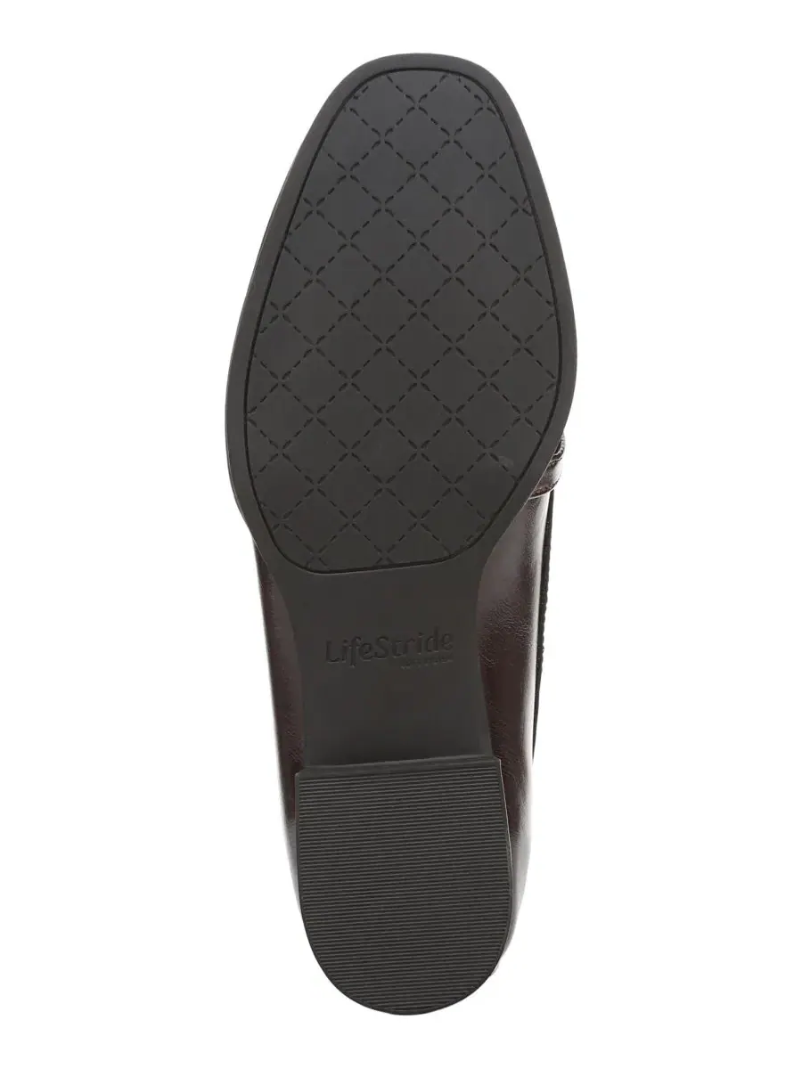 Лоферы женские с квадратным носком Francine Bit Slip-On LifeStride — изображение 5 из 5, шоколад