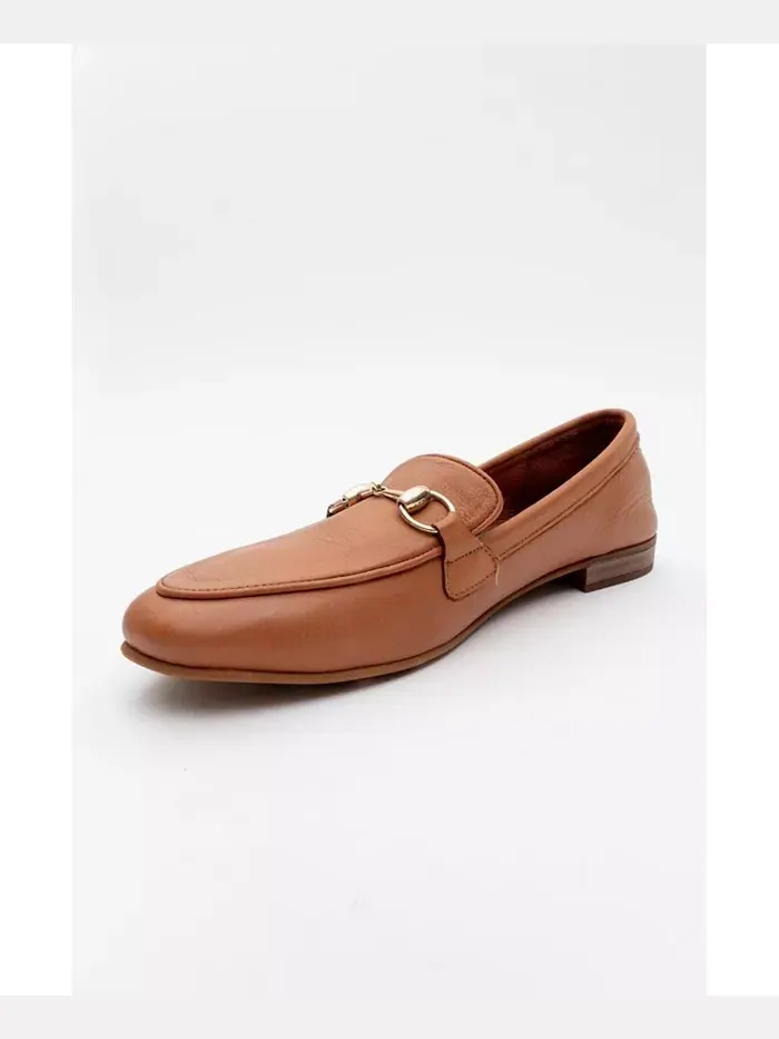 Кожаные лоферы Rory с цепочкой Forever & Always Shoes — изображение 4 из 5, оранжевый