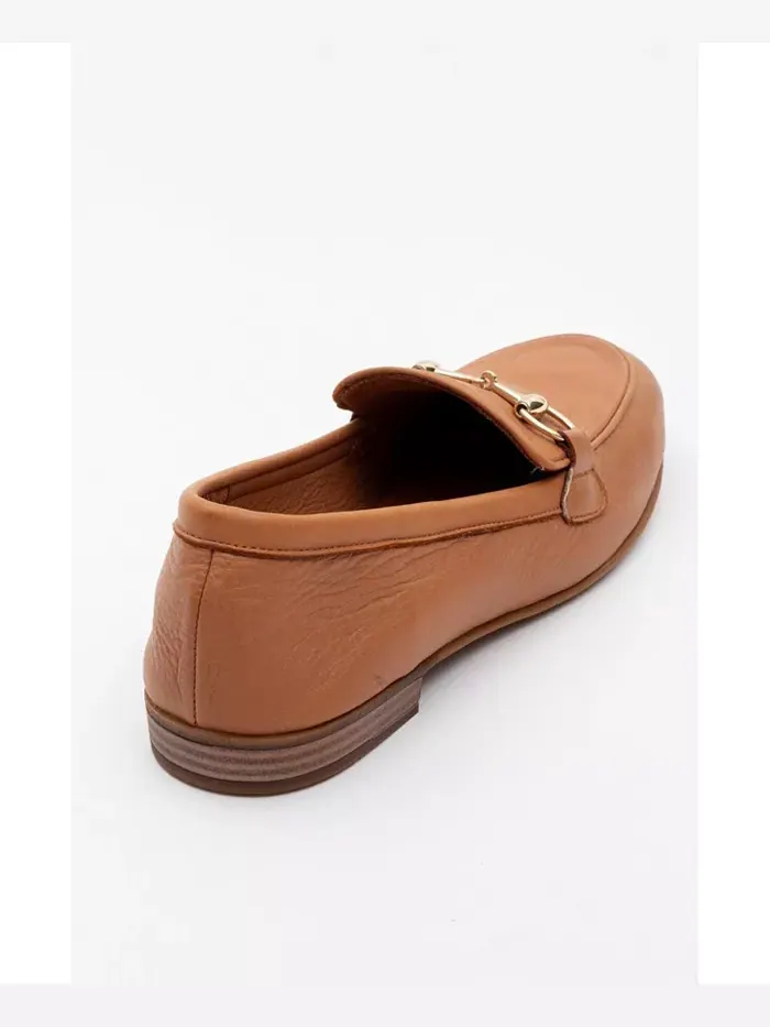 Кожаные лоферы Rory с цепочкой Forever & Always Shoes — изображение 5 из 5, оранжевый