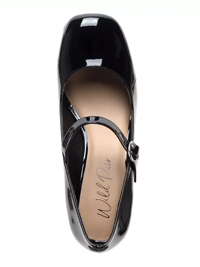 Женские туфли-лодочки Vaneciaa Mary Jane Square Toe Wild Pair — изображение 4 из 5, черный