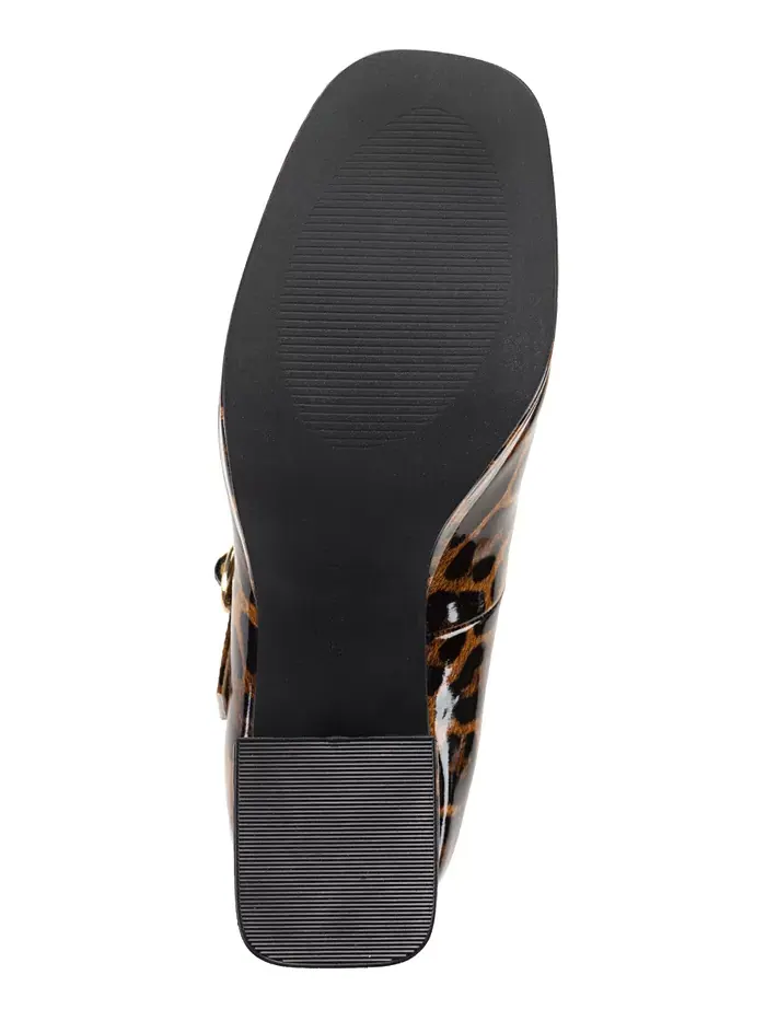 Женские туфли-лодочки Vaneciaa Mary Jane Square Toe Wild Pair — изображение 5 из 5, леопардовый