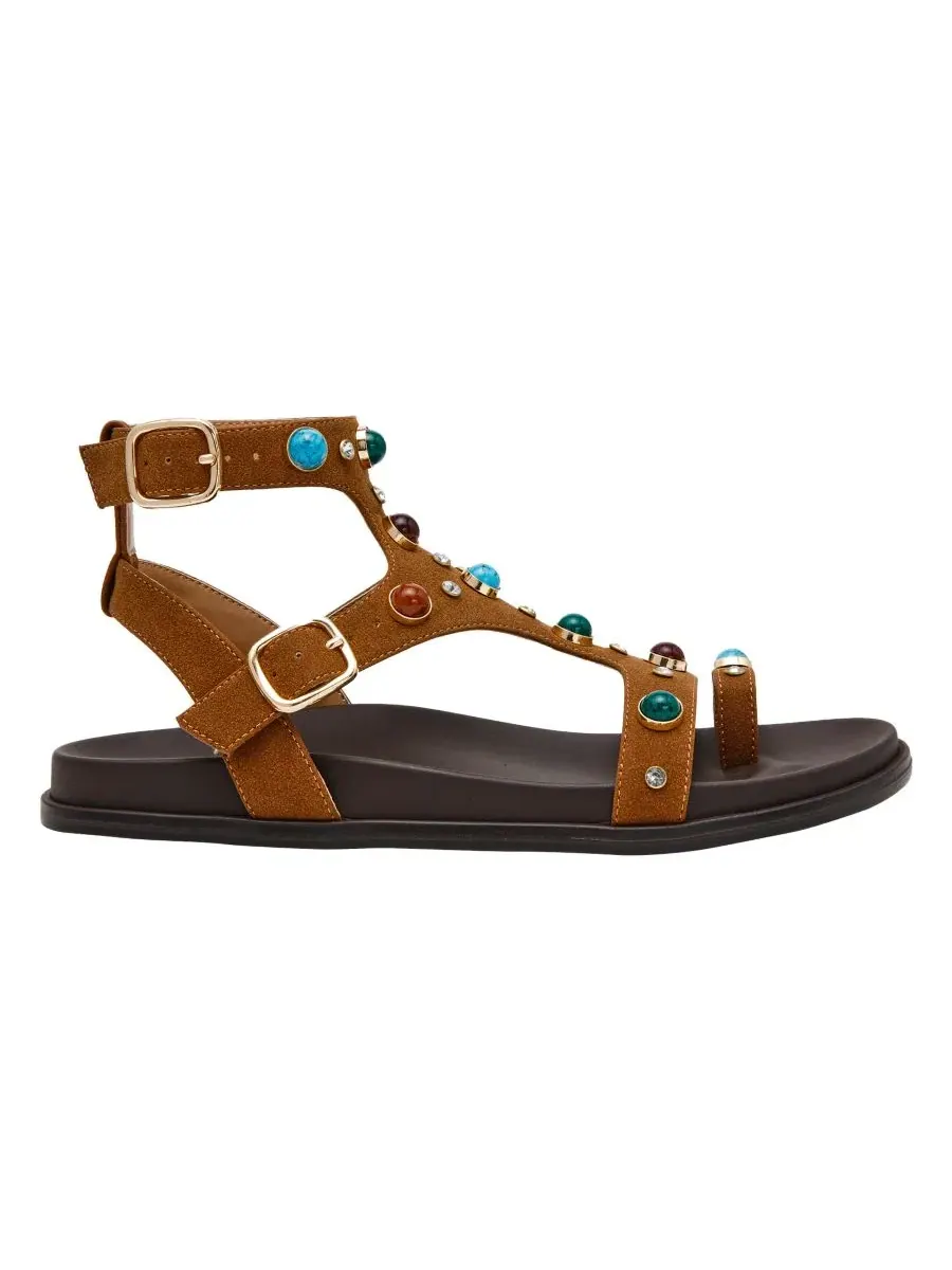 Женские сандалии-балетки Merriie Wild Pair — изображение 2 из 5, коричневый