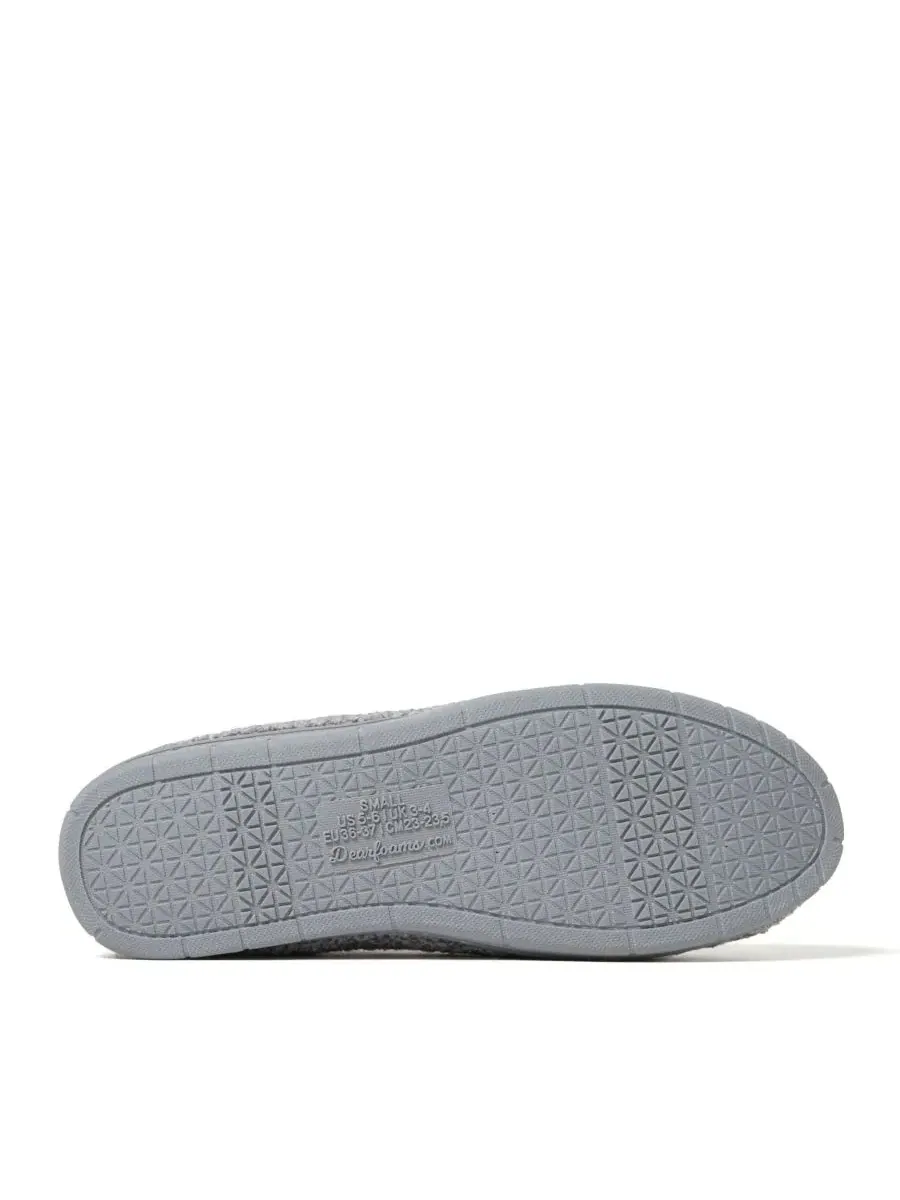 Женские тапочки закрытые из махрового букле с эффектом memory foam, модель Rachel Marled Dearfoams — изображение 7 из 12