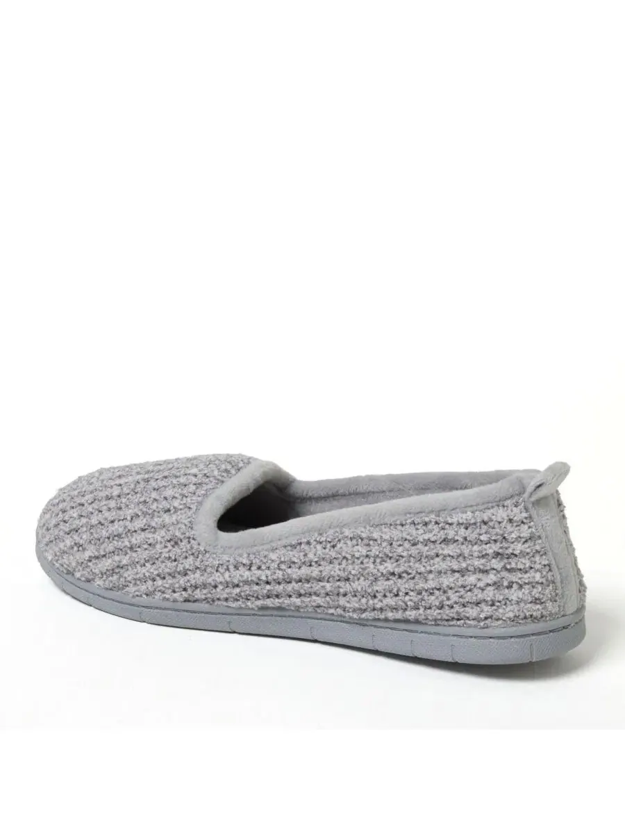 Женские тапочки закрытые из махрового букле с эффектом memory foam, модель Rachel Marled Dearfoams — изображение 8 из 12