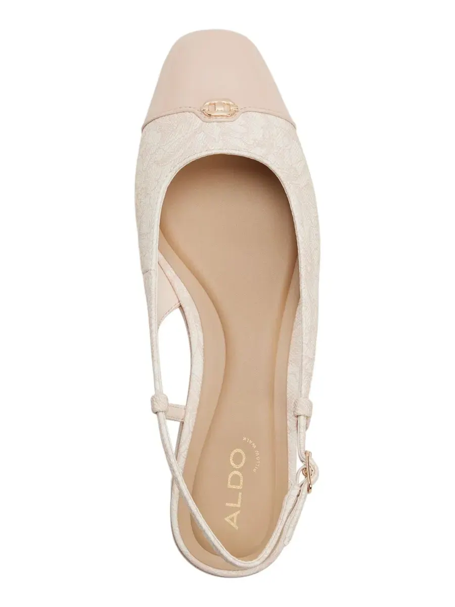 Балетки с ремешком и квадратным носком, модель Maree Slingback ALDO — изображение 4 из 5, розовый