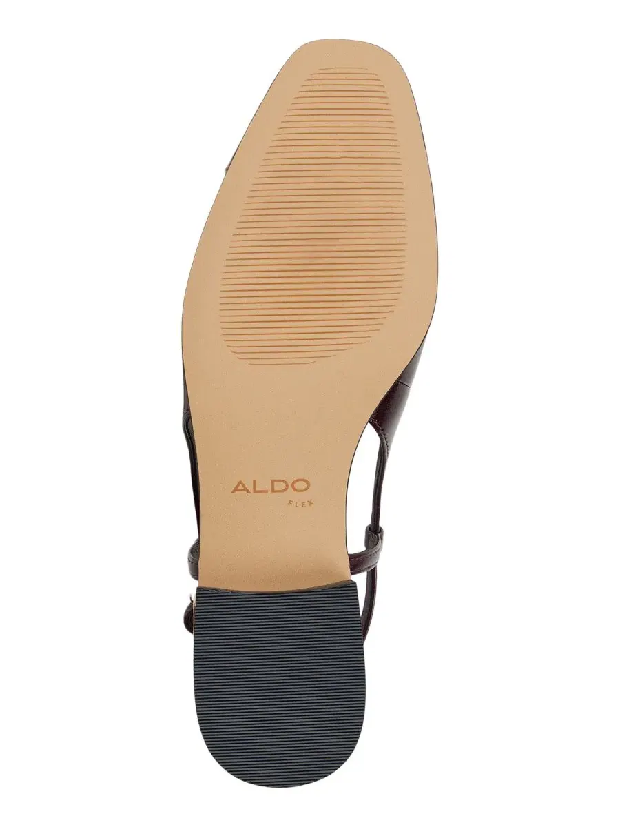 Балетки с квадратным носком и регулируемым ремешком, модель Maree Slingback ALDO — изображение 5 из 5, бордовый