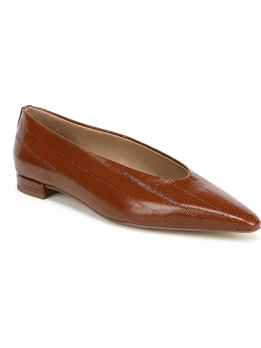 Балетки с острым мысом Emory Pointed Toe Sam Edelman — изображение 1 из 5, коньячный