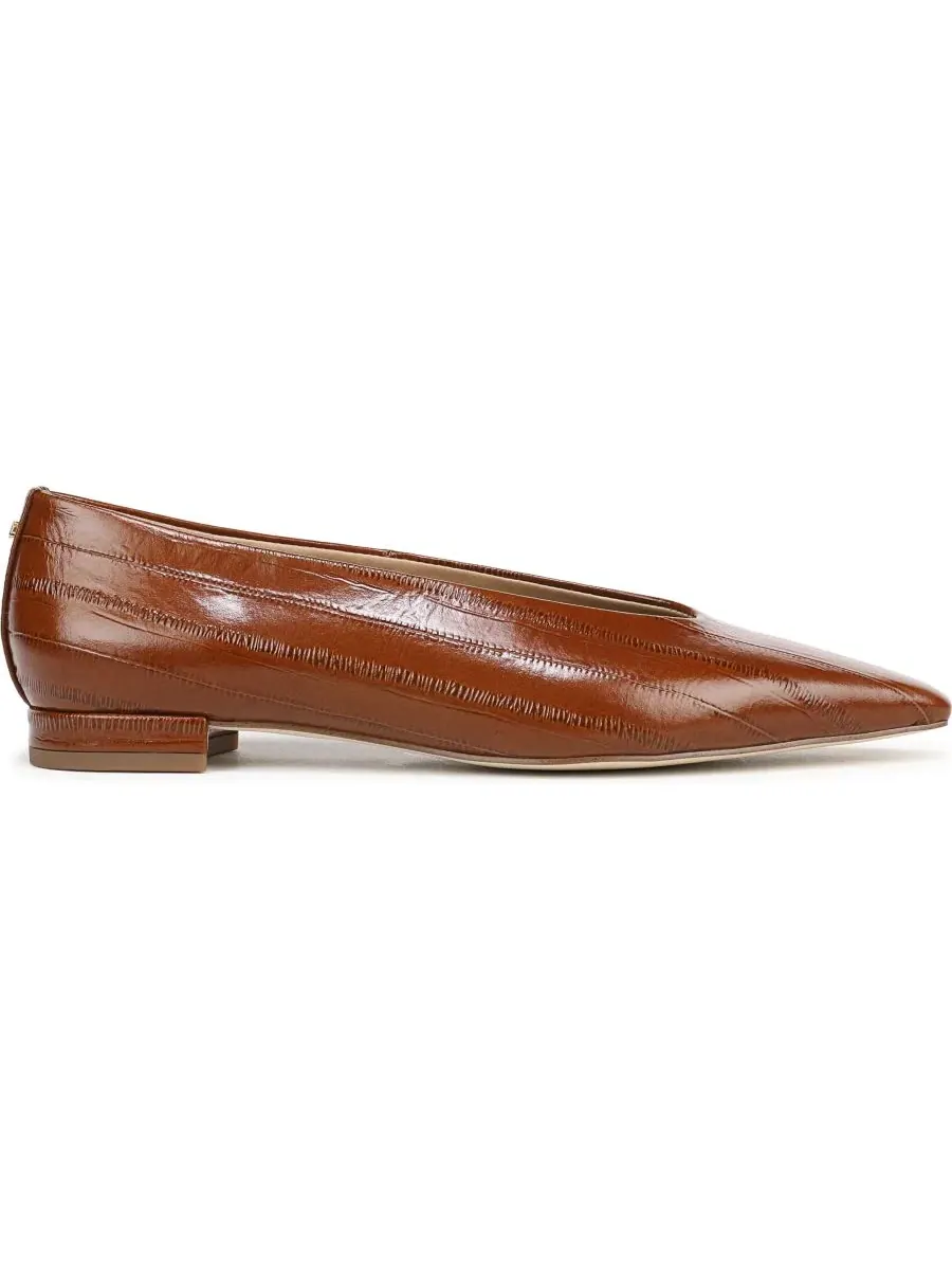 Балетки с острым мысом Emory Pointed Toe Sam Edelman — изображение 2 из 5, коньячный