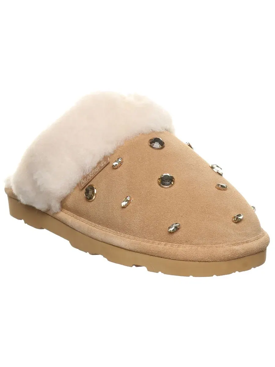 Тапочки-слайды Loki Nova с декором из страз BEARPAW, Iced Cof