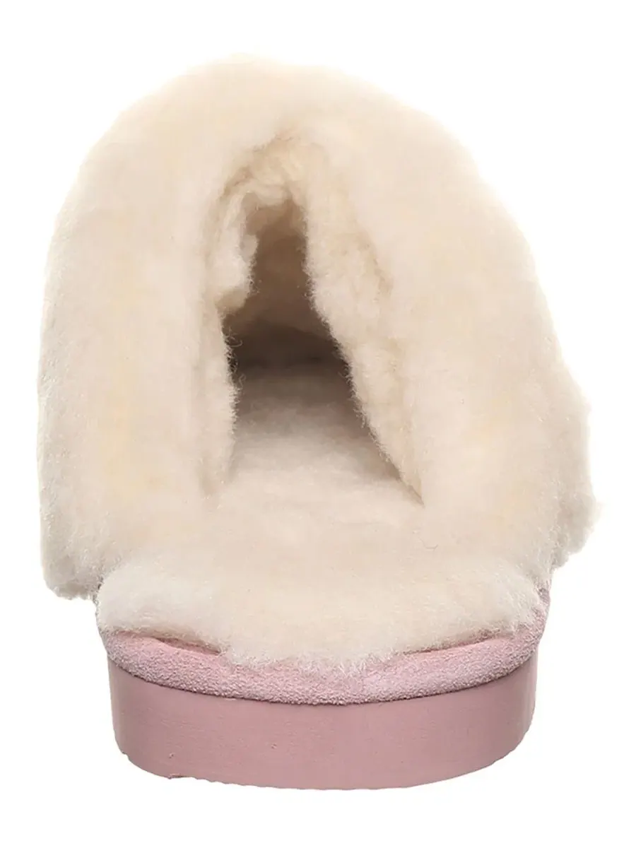 Домашние тапочки-слиперы из замши с украшением Loki Nova BEARPAW — изображение 3 из 8, розовый