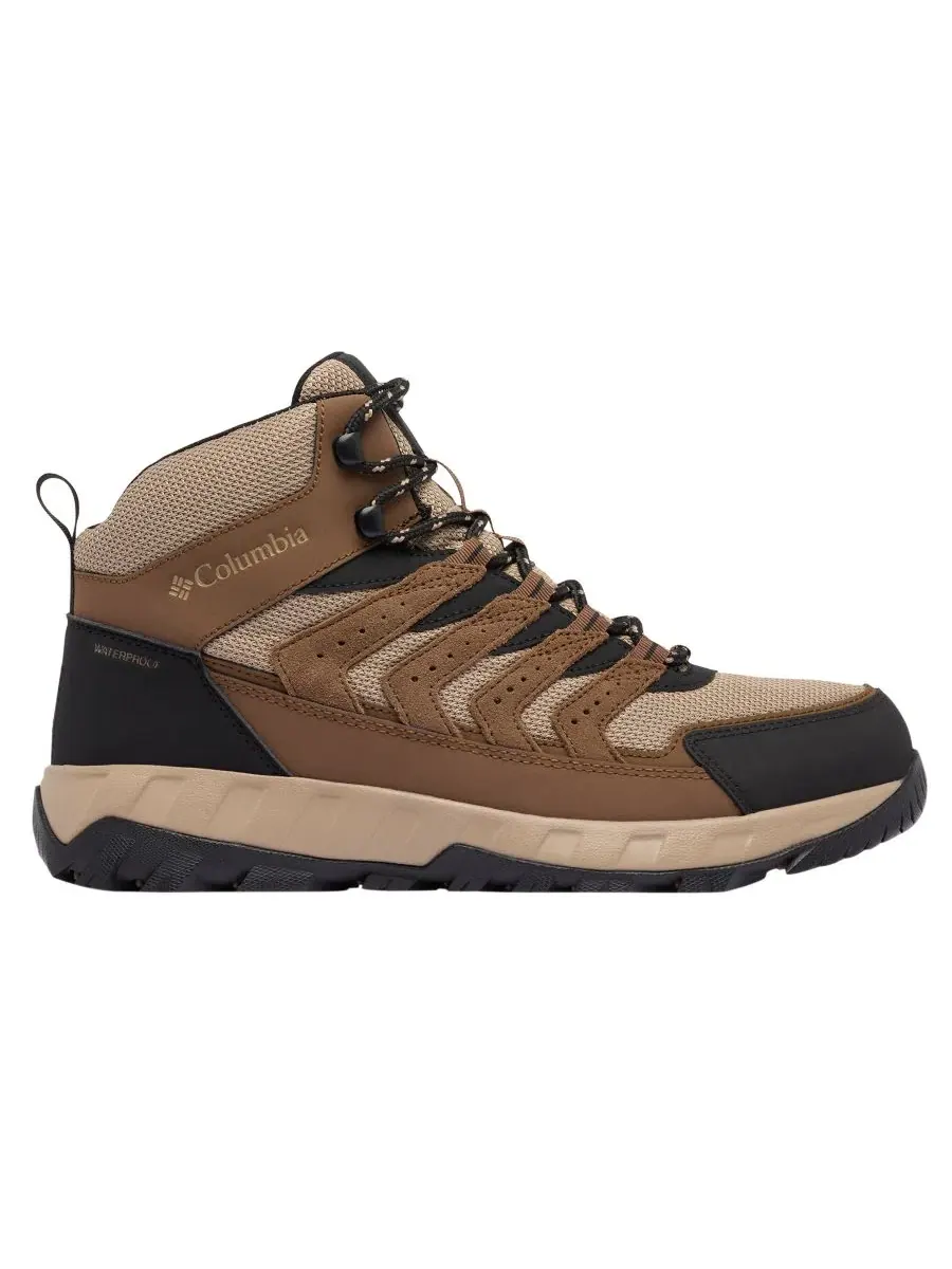 Мужские ботинки с шнуровкой Strata Lace-Up Columbia — изображение 2 из 6, темный коричневый/хаки