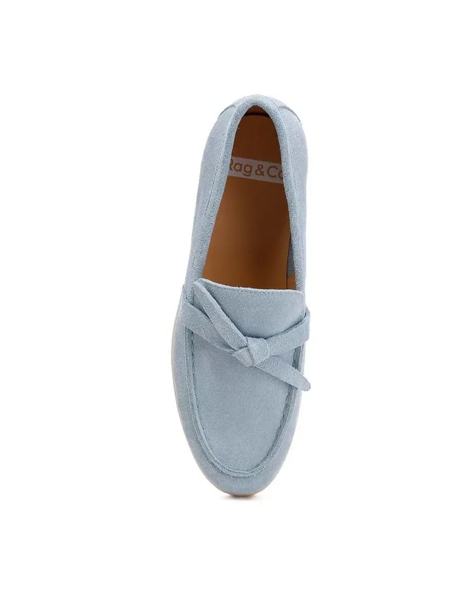 Женские лоферы из замши с узлом, модель Nautica Rag & Co — изображение 8 из 9, синий