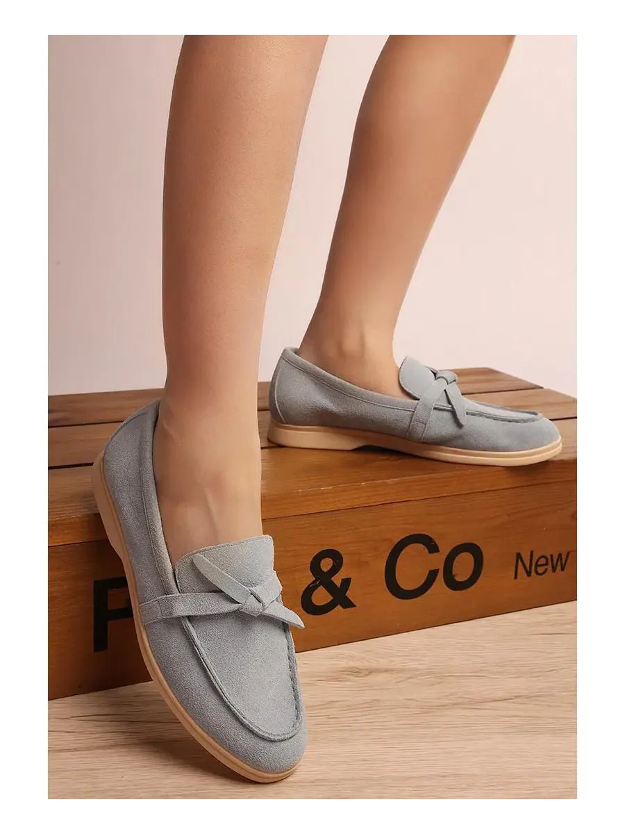Женские лоферы из замши с узлом, модель Nautica Rag & Co — изображение 7 из 9, синий