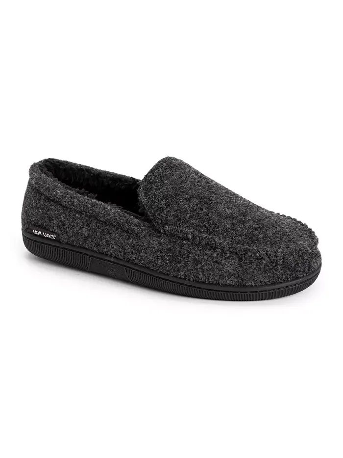 Мужские мокасины-тапочки из искусственной шерсти MUK LUKS