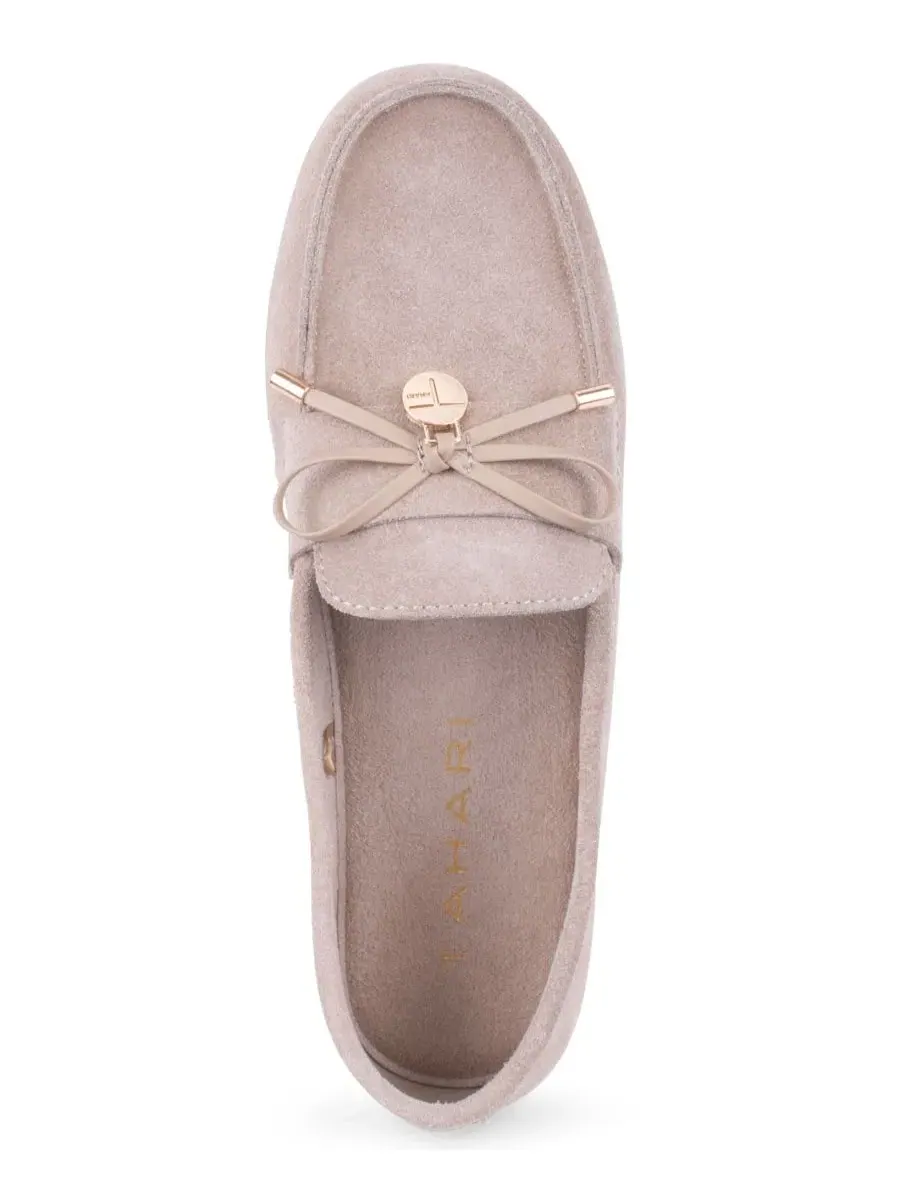 Лоферы-слипоны с бантом Bergdorf Tahari — изображение 4 из 6, тауп