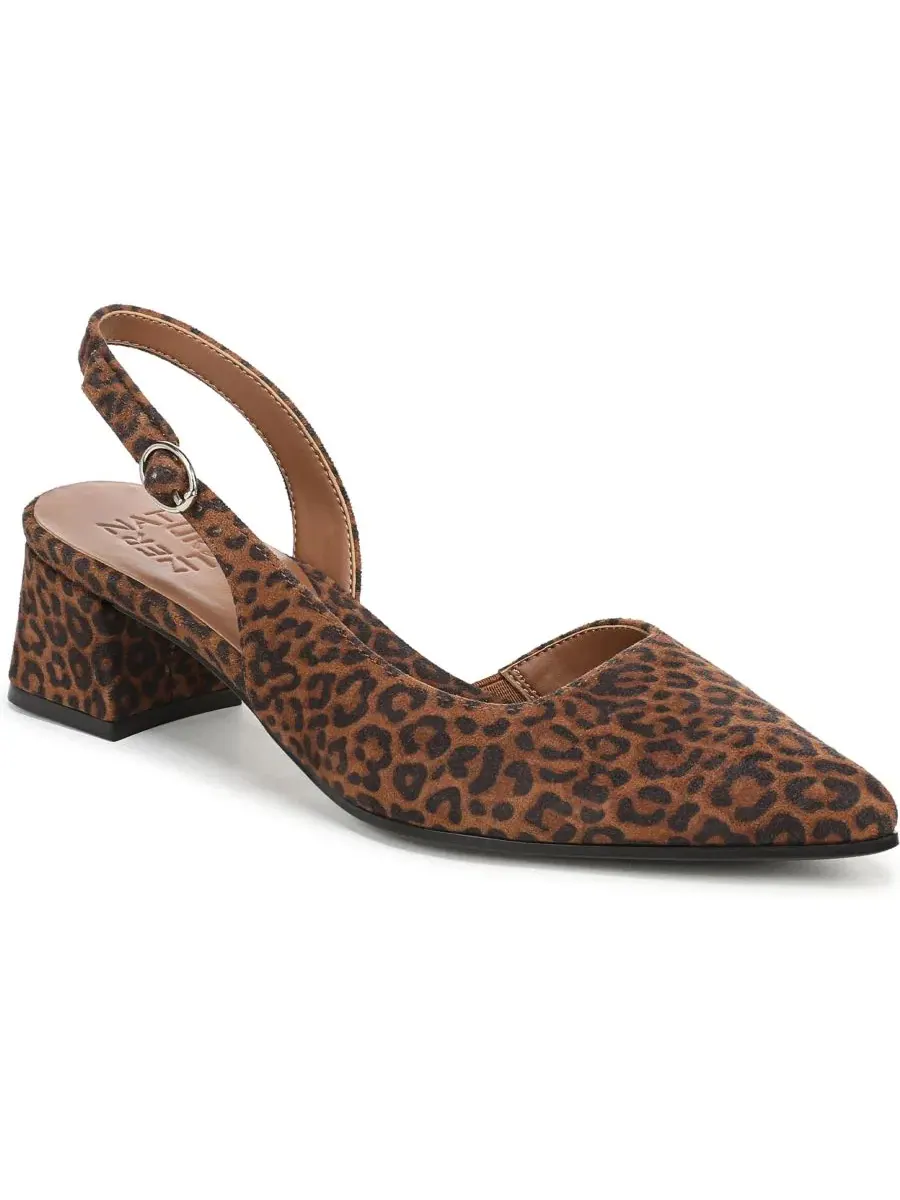 Туфли-лодочки с ремешком Anya Slingback Pumps Naturalizer — изображение 1 из 5, коричневый
