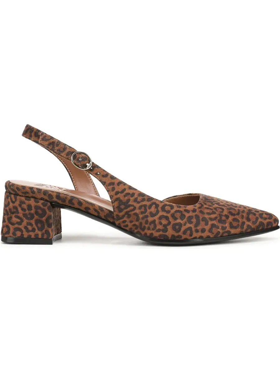 Туфли-лодочки с ремешком Anya Slingback Pumps Naturalizer — изображение 2 из 5, коричневый