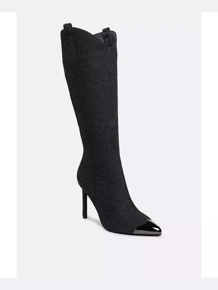 Ботинки из денима Ridda Metallic Cap Toe London Rag — изображение 3 из 3, черный