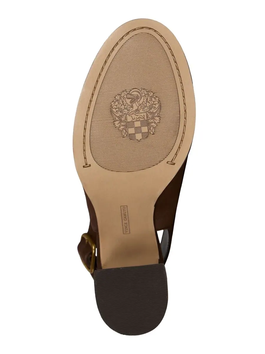 Туфли-лодочки с ремешком Grinie Slingback Loafer Pumps Vince Camuto, Brownie Suede — изображение 5 из 5