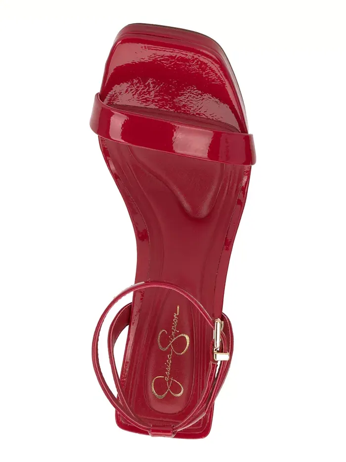 Женские босоножки Adonia на платформе Jessica Simpson — изображение 4 из 5, красный