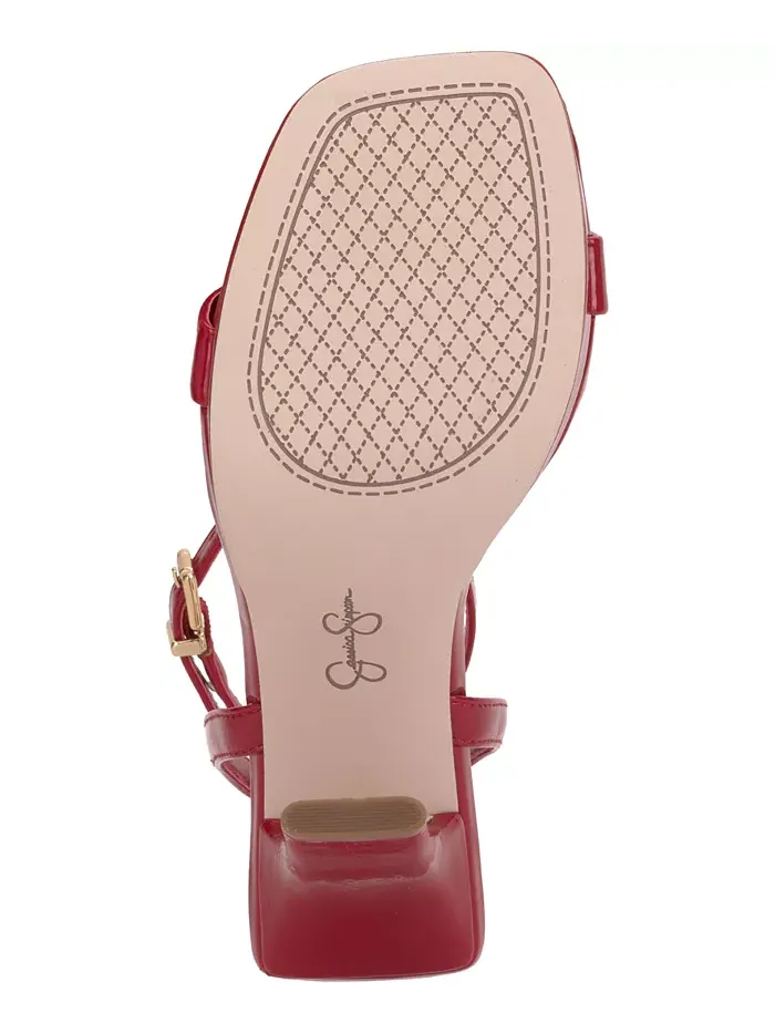 Женские босоножки Adonia на платформе Jessica Simpson — изображение 5 из 5, красный
