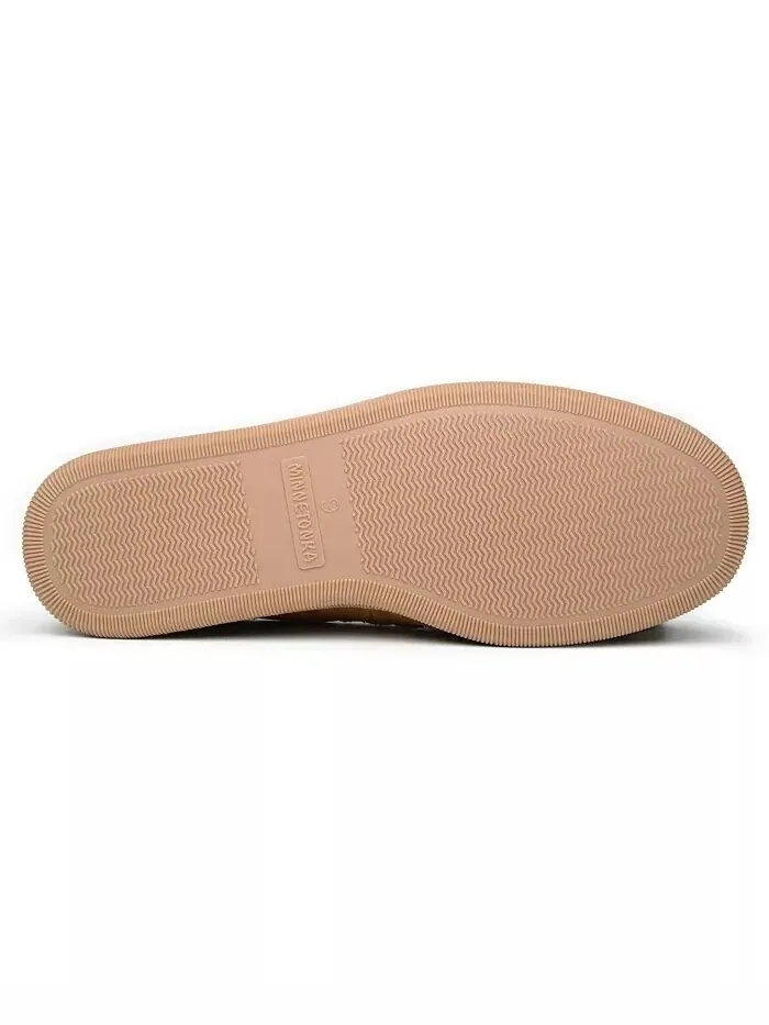 Женские замшевые тапочки на твердой подошве с ворсовой подкладкой Minnetonka — изображение 3 из 3, темно-серый