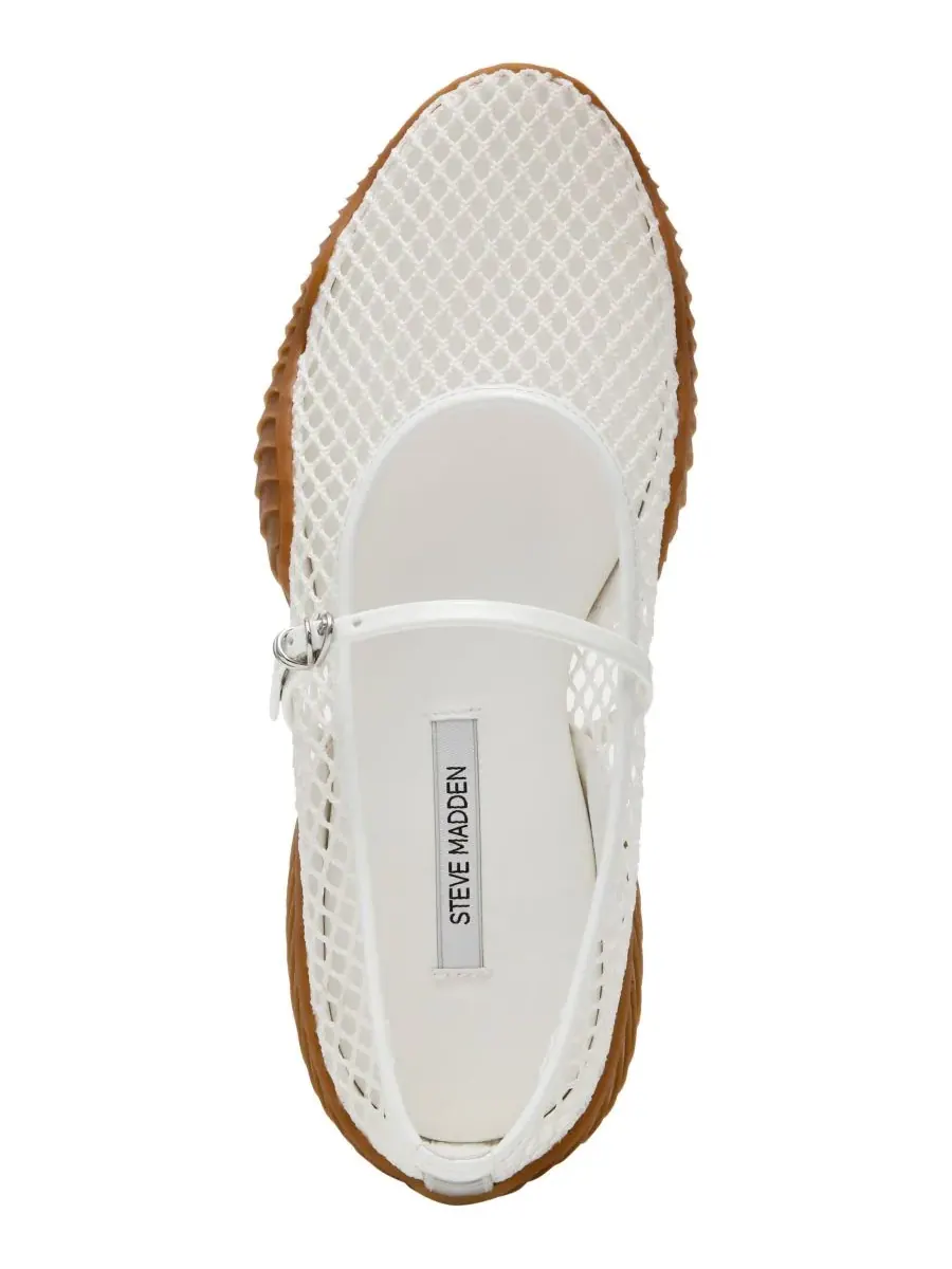 Женские сетчатые балетки Vickee Mesh Mary-Jane Steve Madden, белый mesh — изображение 4 из 6
