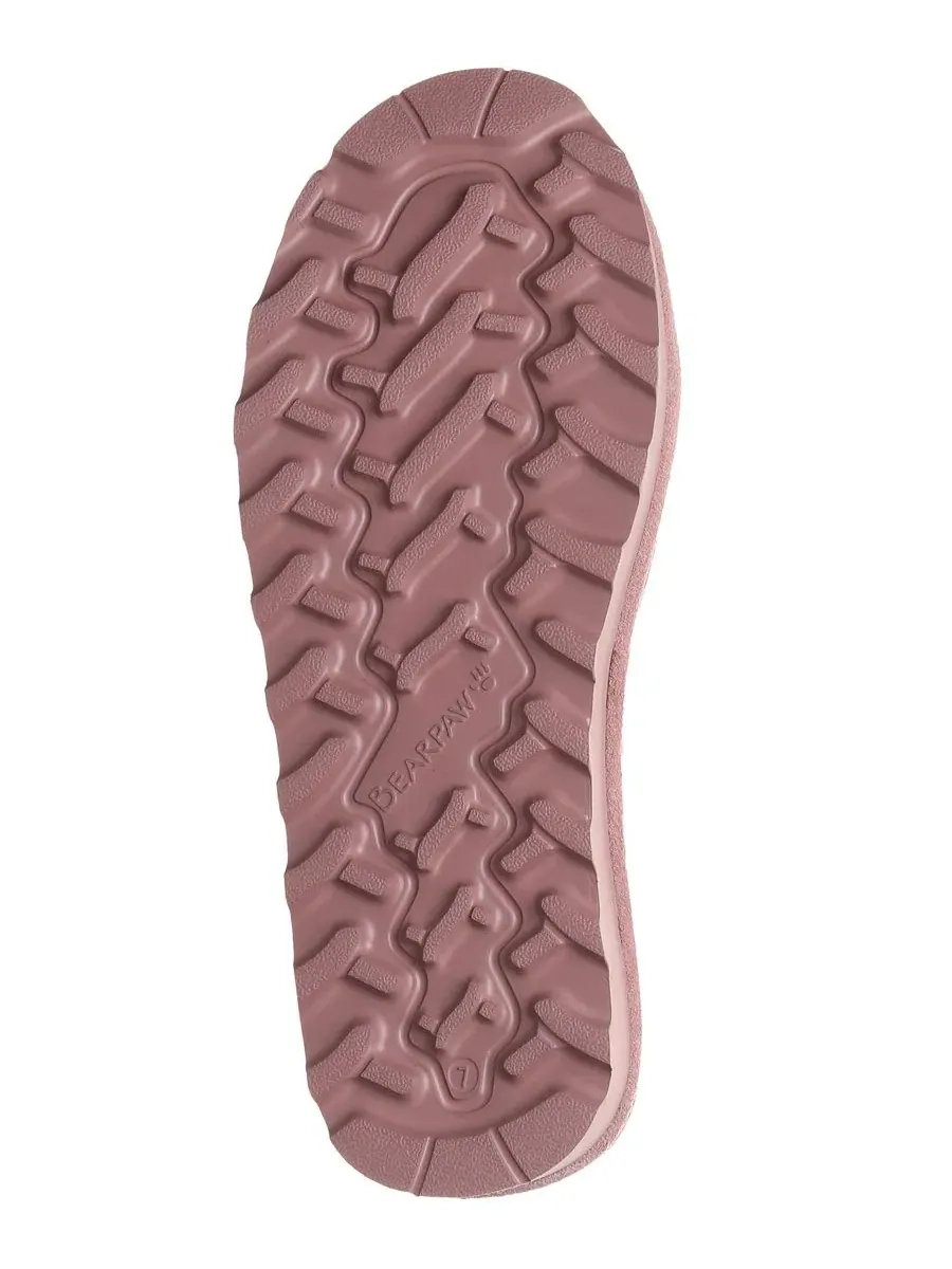 Женские короткие сапоги Elle с круглым носком, модель Elle BEARPAW — изображение 5 из 8, розовый