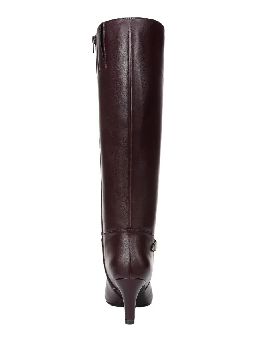 Высокие сапоги Glenore Zip Wide Calf Almond Toe LifeStride, Chocolate Plum Faux Leather — изображение 3 из 5