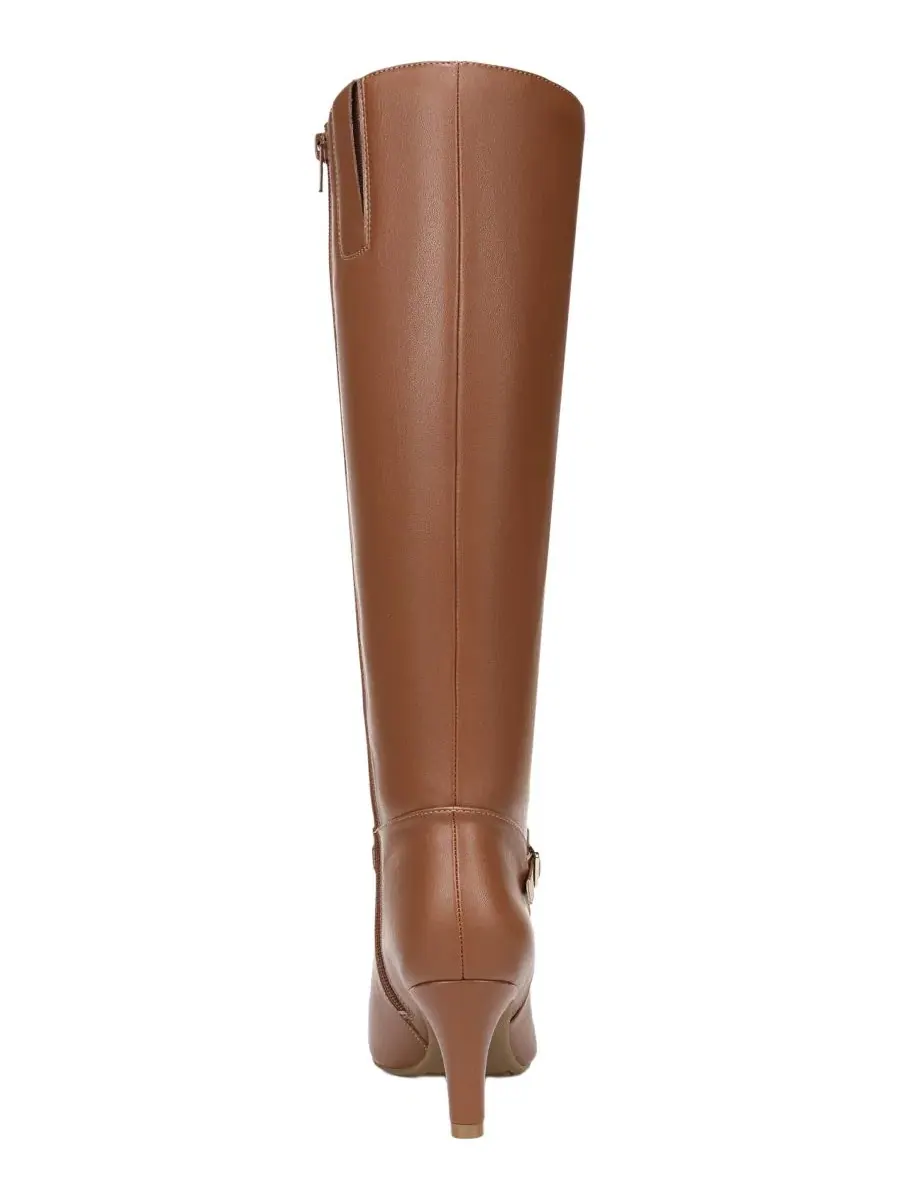 Ботинки женские с высоким голенищем, на молнии, с мысом Almond LifeStride, Caramel Faux Leather — изображение 3 из 5