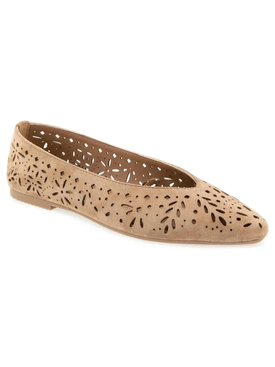 Балетки Latouche Perforated Pointed Toe из натуральной кожи Splendid