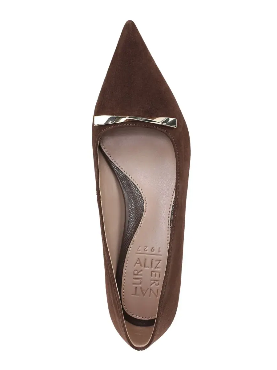 Туфли-лодочки с низким каблуком Rumi Slip-On Naturalizer — изображение 4 из 5, коричневый