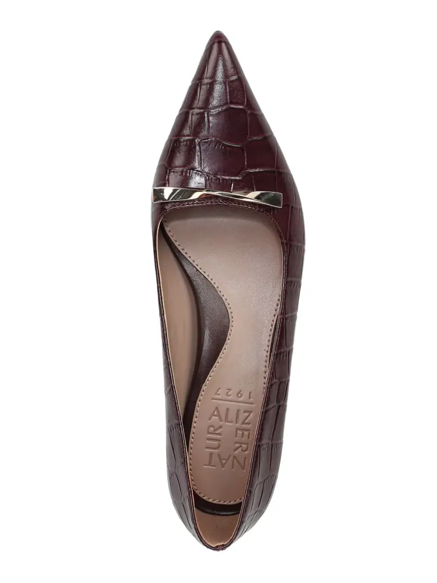 Туфли-лодочки на низком каблуке Rumi Slip-On Pumps Naturalizer — изображение 4 из 5, красный