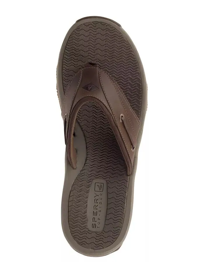 Мужские сандалии Outerbanks Thong Sperry — изображение 3 из 5, коричневый