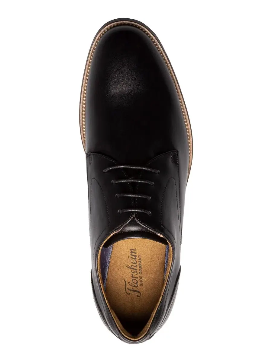 Мужские оксфордские туфли Ruvo с гладким носком Florsheim — изображение 4 из 6, черный