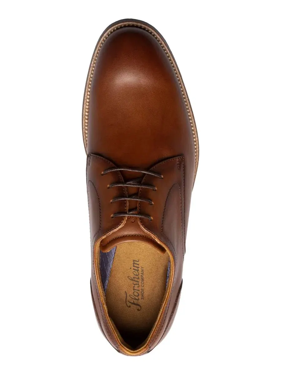 Мужские оксфордские туфли Ruvo с гладким носком Florsheim — изображение 4 из 6, коричневый
