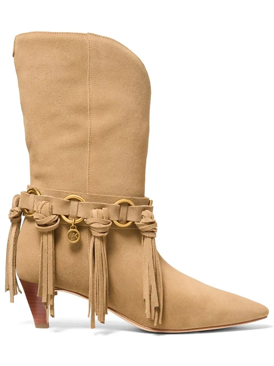 Сапоги с бахромой Daniela MICHAEL Michael Kors — изображение 2 из 3, хаки