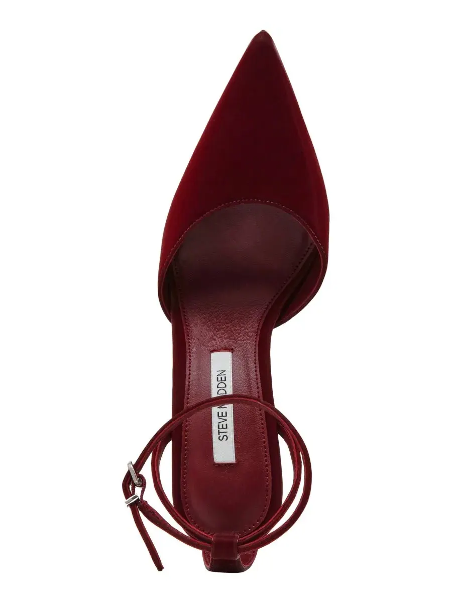 Туфли-лодочки Steve Madden Morrie Two-Piece Pointed-Toe Stiletto Pumps — изображение 4 из 7, бордовый
