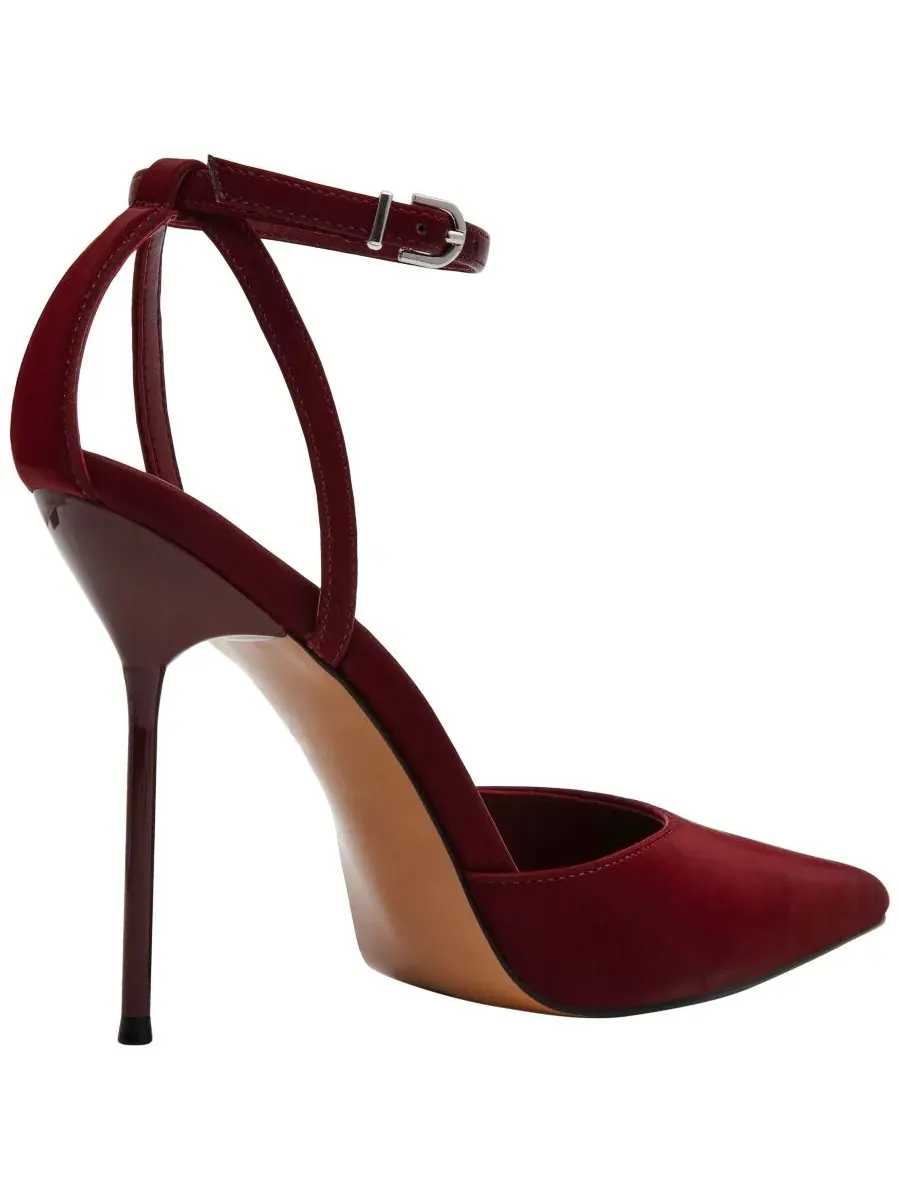 Туфли-лодочки Steve Madden Morrie Two-Piece Pointed-Toe Stiletto Pumps — изображение 6 из 7, бордовый