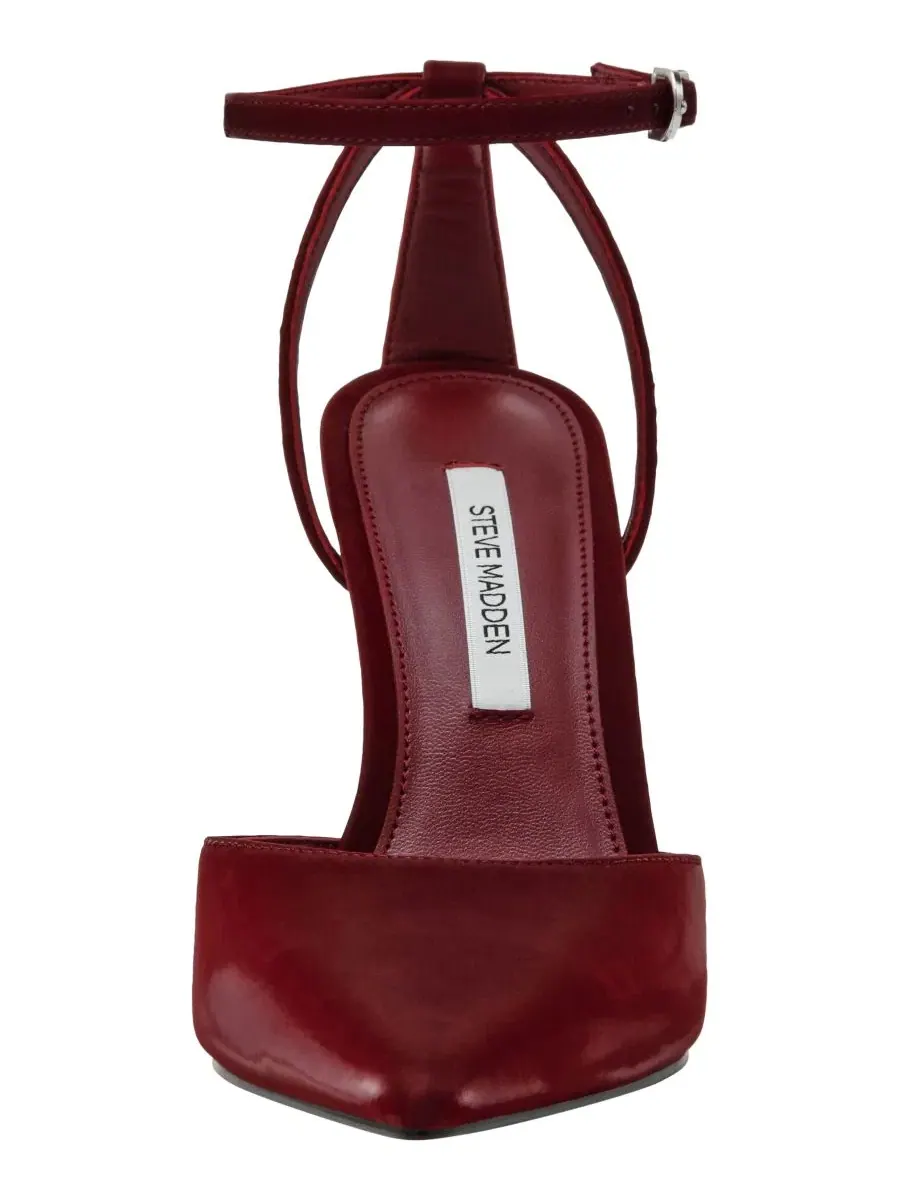 Туфли-лодочки Steve Madden Morrie Two-Piece Pointed-Toe Stiletto Pumps — изображение 7 из 7, бордовый