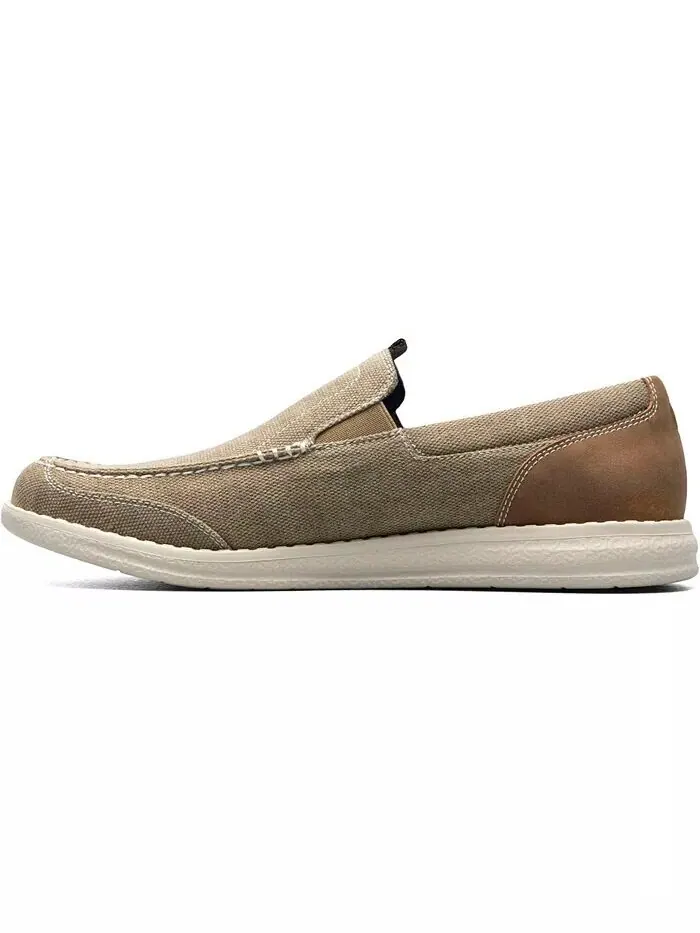 Мужские туфли Brewski Canvas Venetian Moc Toe Nunn Bush — изображение 7 из 7, серый