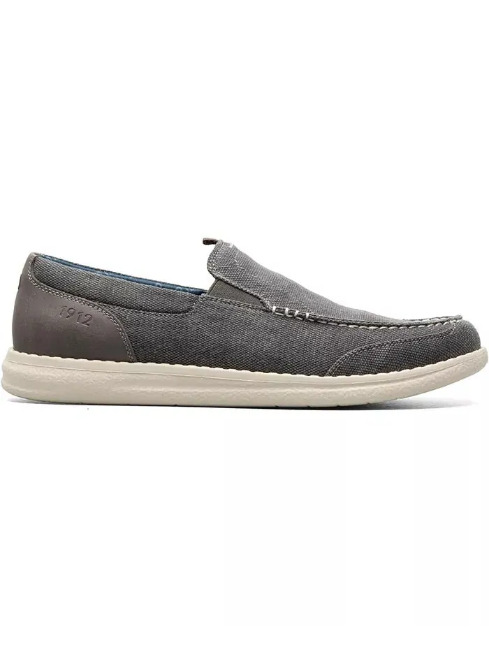 Мужские туфли Brewski Canvas Venetian Moc Toe Nunn Bush — изображение 2 из 7, серый