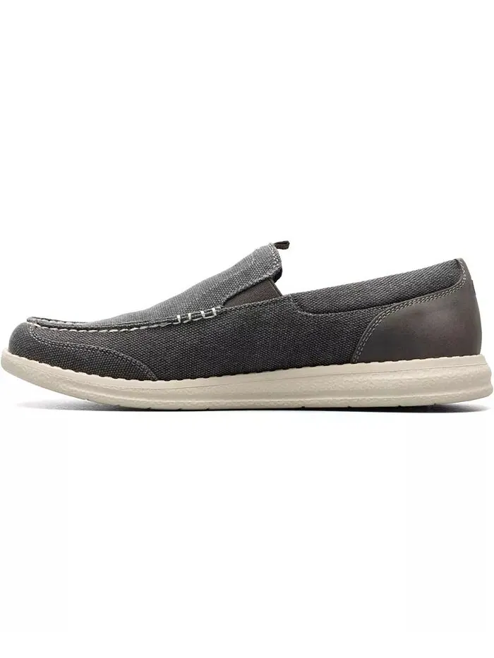Мужские туфли Brewski Canvas Venetian Moc Toe Nunn Bush — изображение 7 из 7, серый