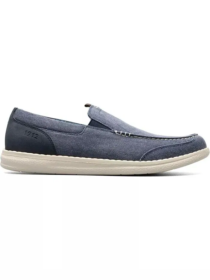 Мужские туфли Brewski Canvas Venetian Moc Toe Nunn Bush — изображение 2 из 7, темно-синий