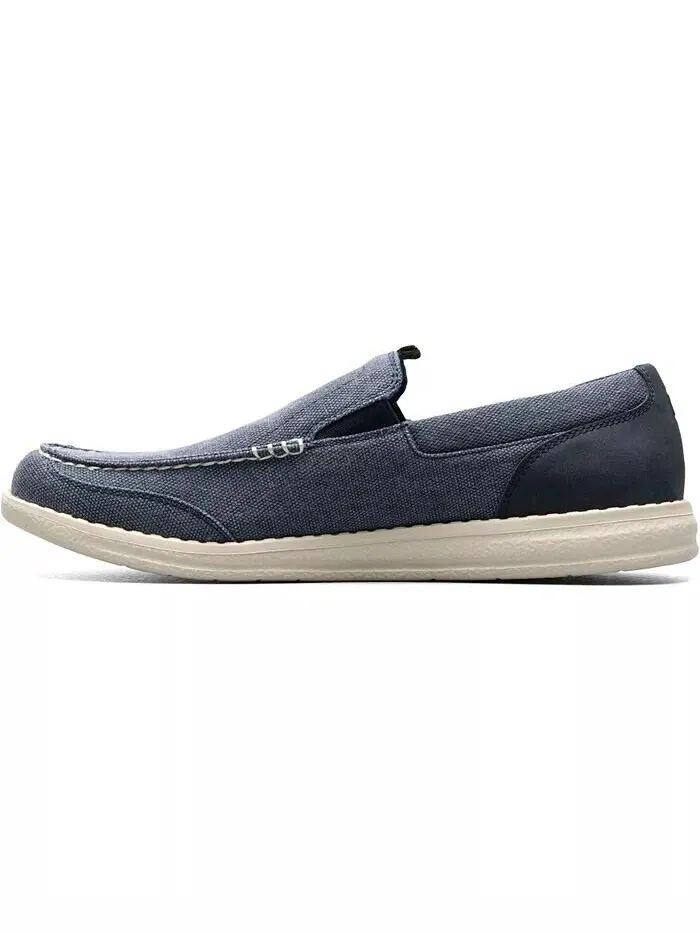 Мужские туфли Brewski Canvas Venetian Moc Toe Nunn Bush — изображение 7 из 7, темно-синий