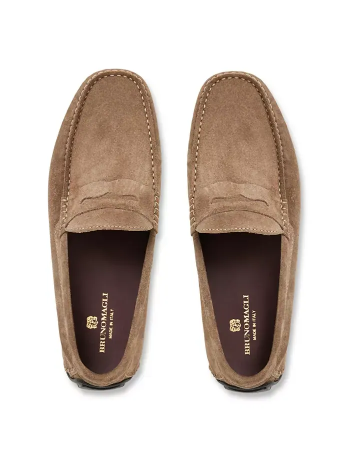 Мужские мокасины для вождения Xane Slip On Bruno Magli — изображение 4 из 5, тауп