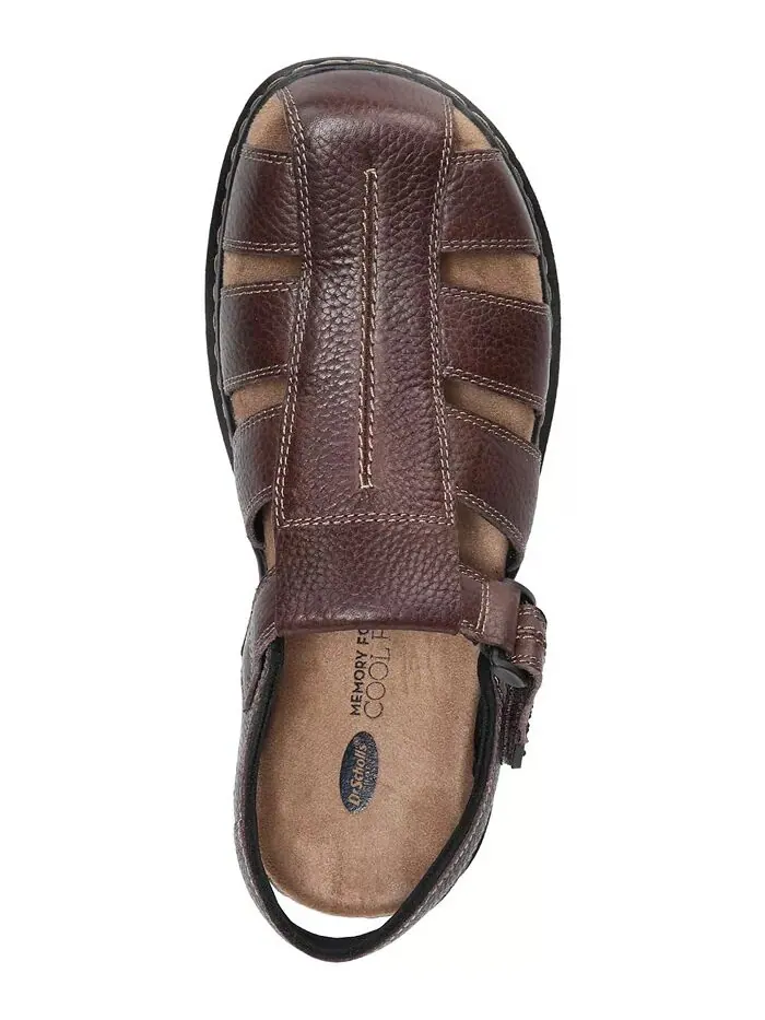 Мужские кожаные сандалии Gaston Dr. Scholl's — изображение 3 из 5, ежевика