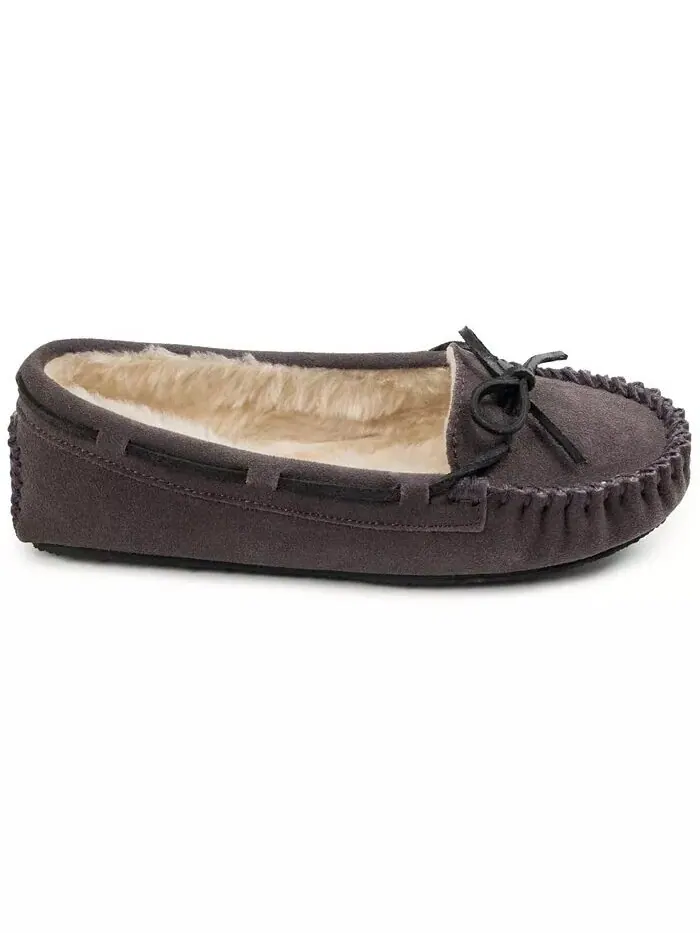 Женские тапочки Cally Wide Minnetonka — изображение 2 из 3, серый